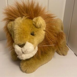 Vintage Lion plush Stuffed Animal made for ING 90s large wild cat